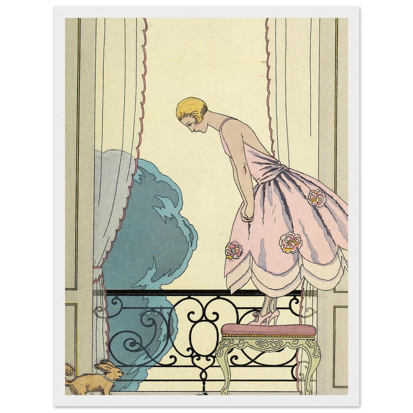 Falbalas et fanfreluches, La Souris (1925) Art Print | George Barbier-Quipham Collections