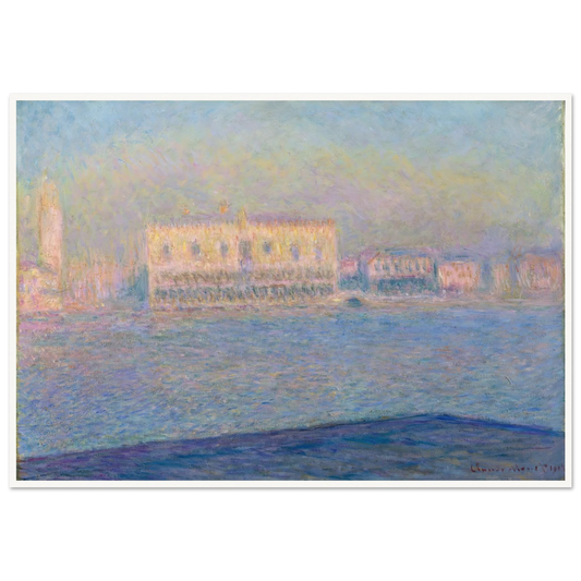 The Doge’s Palace Seen from San Giorgio Maggiore (1908) Art Print | Claude Monet-Quipham Collections