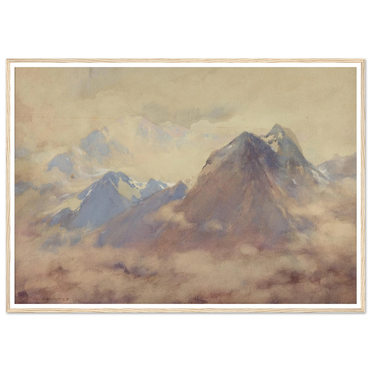 The Almighty’s Own, An Impression Of The High Andes (1910) Art Print | William Henry Holmes-Quipham Collections