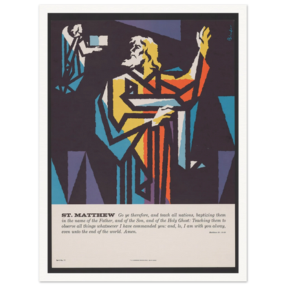St. Matthew (1962) Art Print | Joseph Binder-Quipham Collections