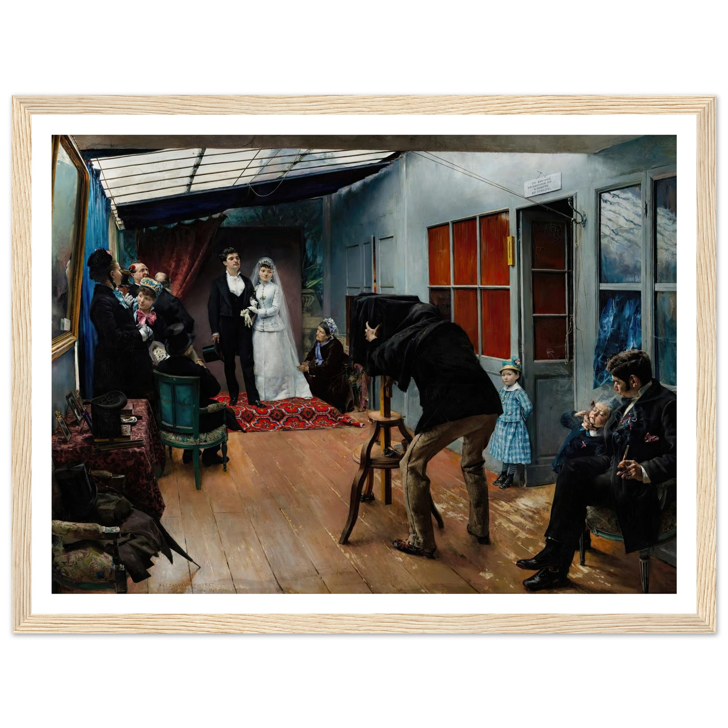 Wedding in the Photographer’s Studio (1879) Art Print | Pascal Adolphe Jean Dagnan Bouveret-Quipham Collections
