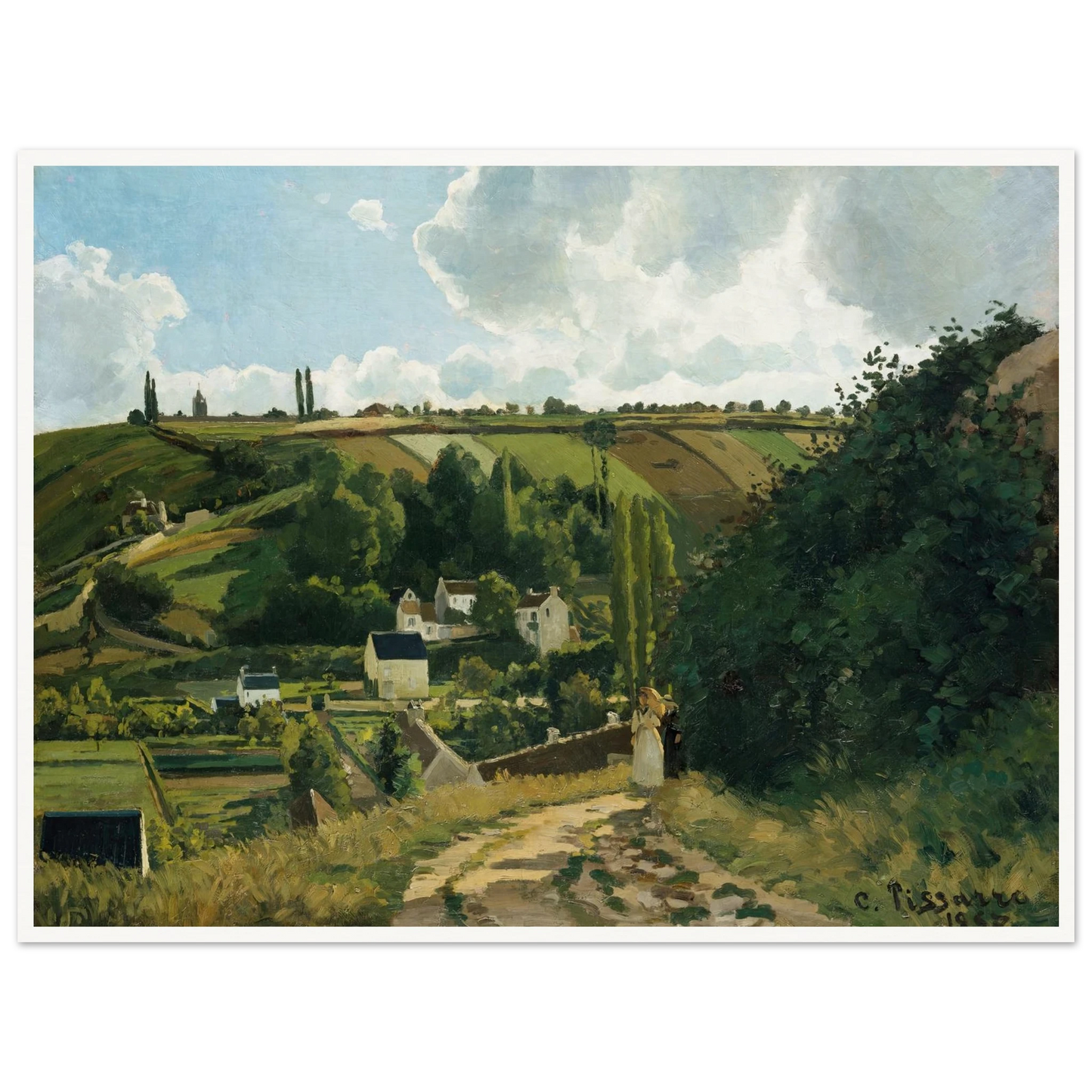 Jalais Hill, Pontoise (1867) Art Print | Camille Pissarro-Quipham Collections