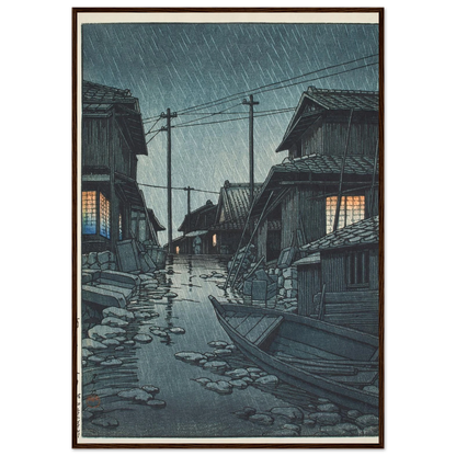 Kawarago no yau (Night rain at Kawarago) (1947) Art Print | Kawase Hasui-Quipham Collections