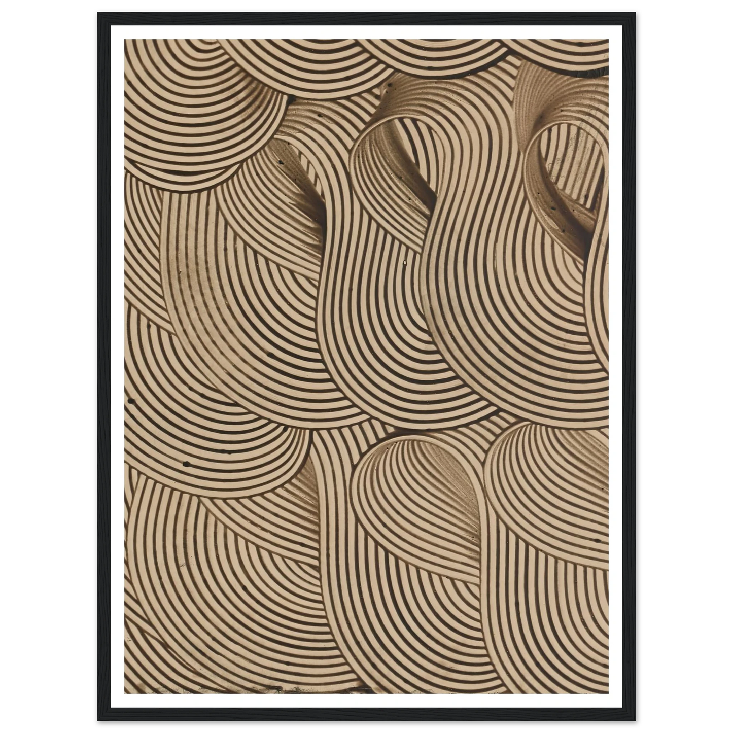 Kleisterpapier mit Verdrängungsdekor (Streifenbänder) (1890) Art Print | Anker Kyster-Quipham Collections
