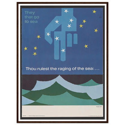 Thou rulest the raging of the sea … Psalms 89_9 (1963) Art Print | Joseph Binder-Quipham Collections