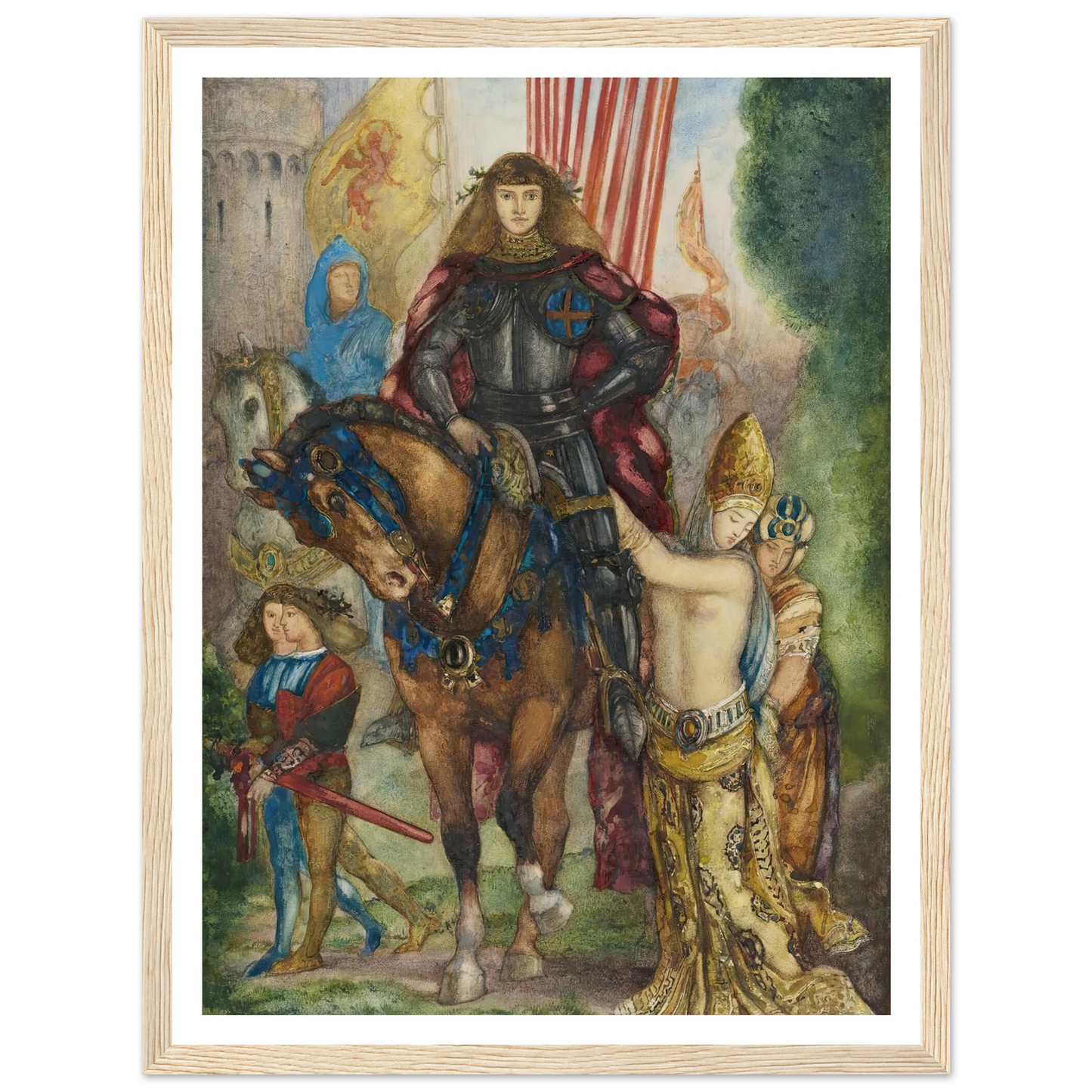 Reître et captives Art Print | Gustave Moreau-Quipham Collections