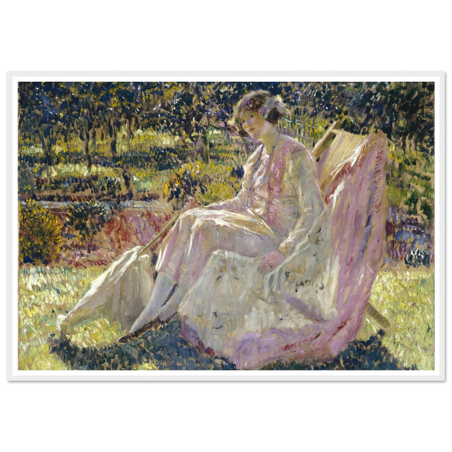 Sunbath (1908-1918) Art Print | Frederick Carl Frieseke-Quipham Collections