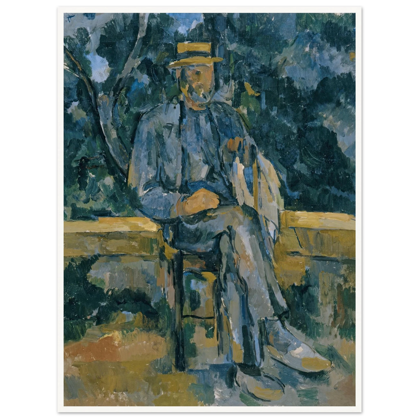 Portrait of Peasant (from 1905 until 1906) Art Print | Paul Cezanne-Quipham Collections