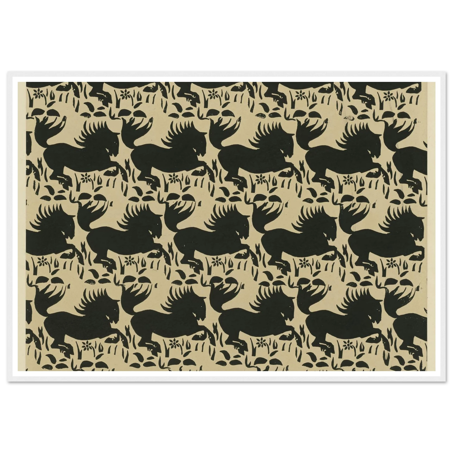 Buntpapier (Pferde) (1902 - 1906) Art Print | Maria von Uchatius-Quipham Collections