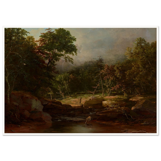 Stream in the Mountains (1850s) Art Print | George Inness-Quipham Collections