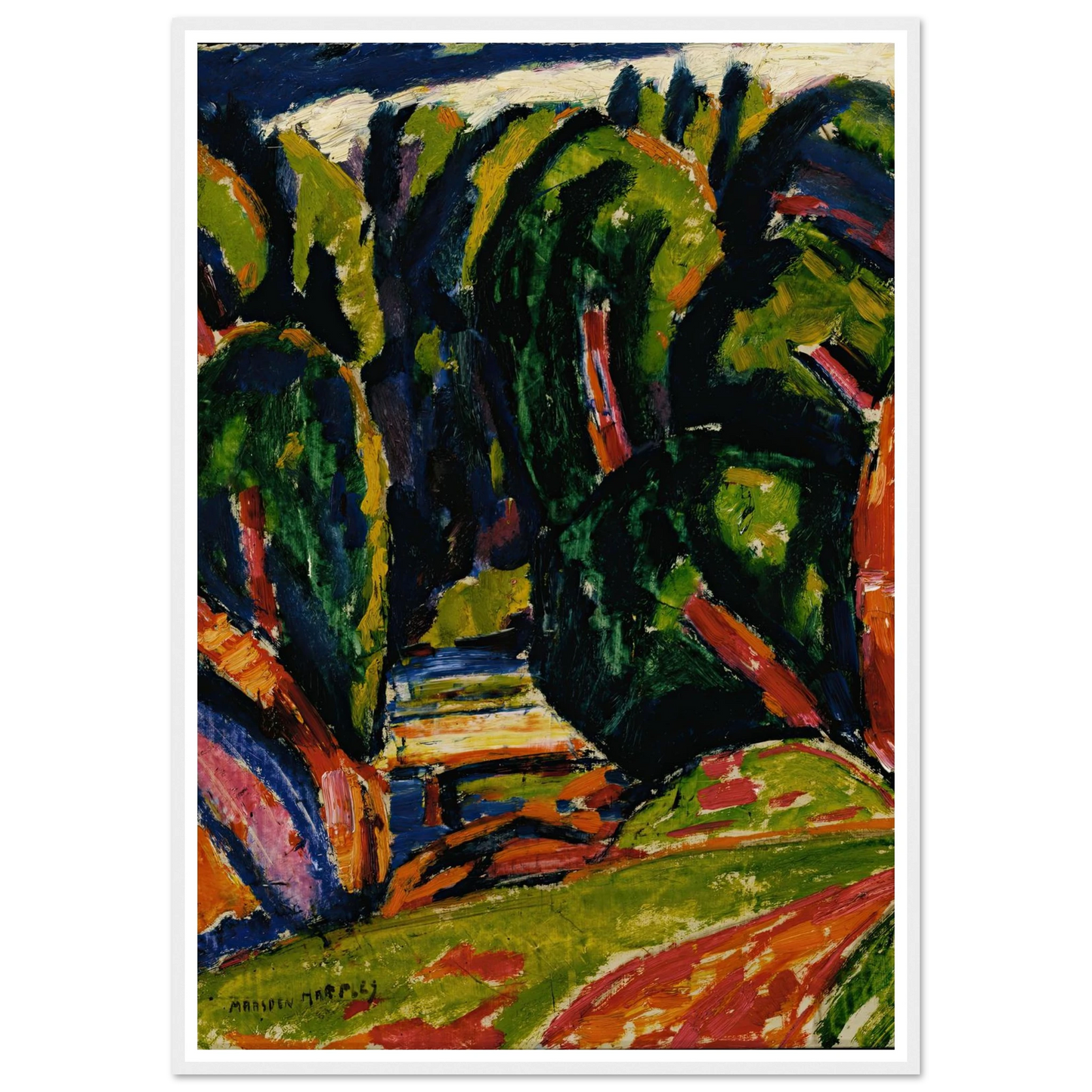 Red Tree (1910) Art Print | Marsden Hartley-Quipham Collections