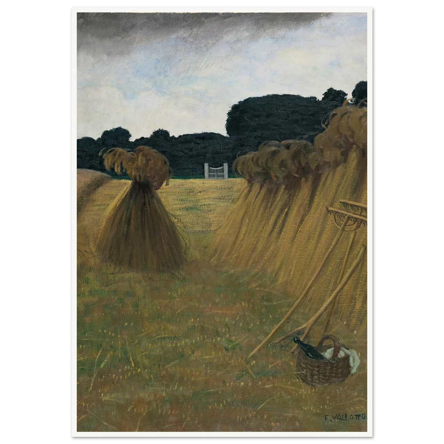 The Sheaves (1914) Art Print | Felix Vallotton-Quipham Collections