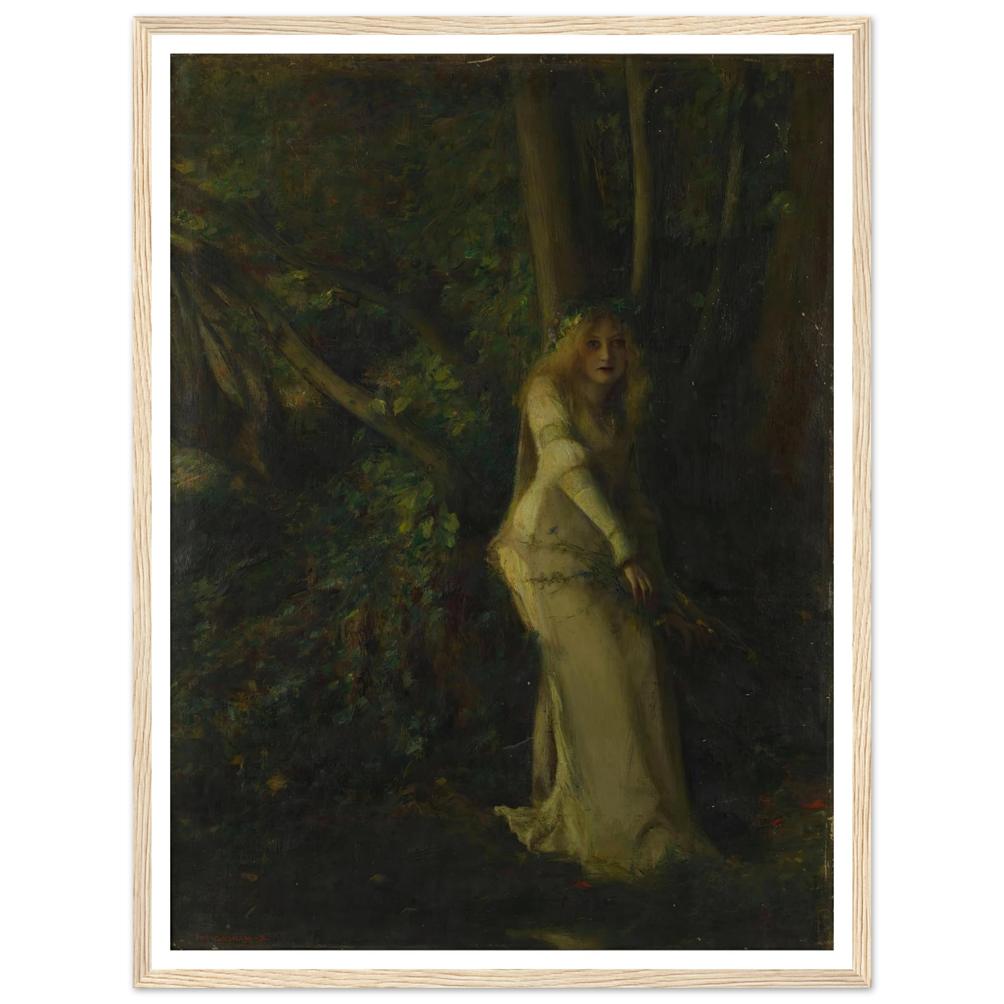 A Young Woman in the Play Art Print | Pascal Adolphe Jean Dagnan Bouveret-Quipham Collections