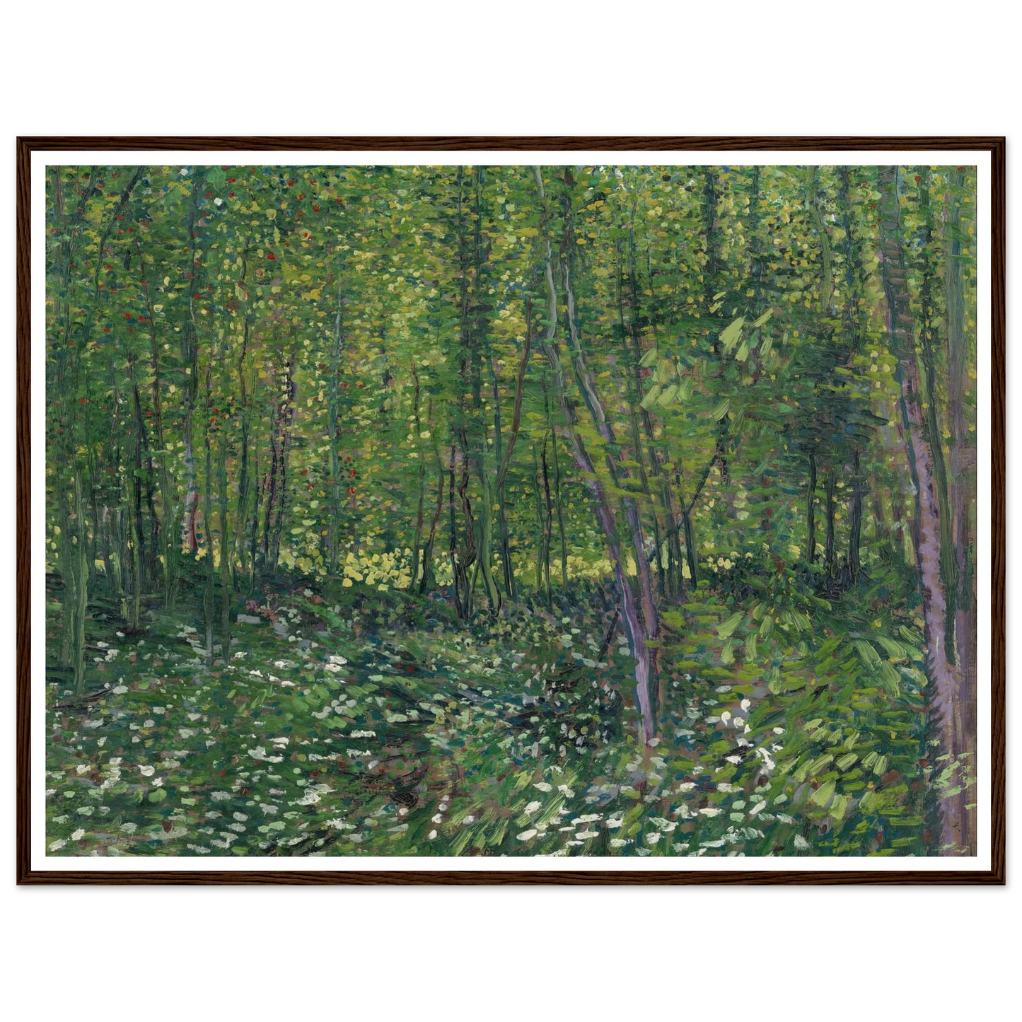 Trees and undergrowth (1887) Art Print | Vincent van Gogh-Quipham Collections