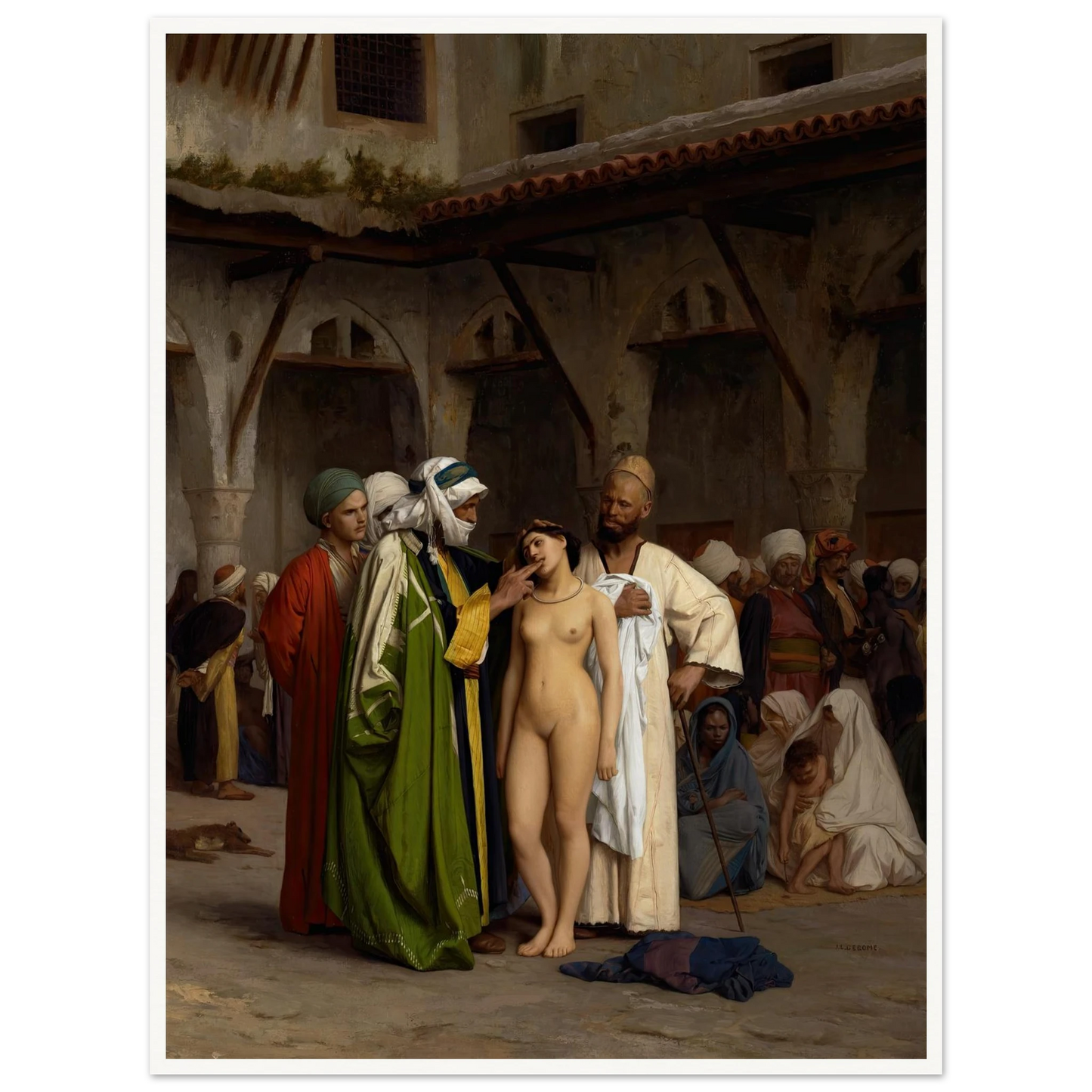 The Slave Market (circa 1866) Art Print | Jean Leon Gerome-Quipham Collections