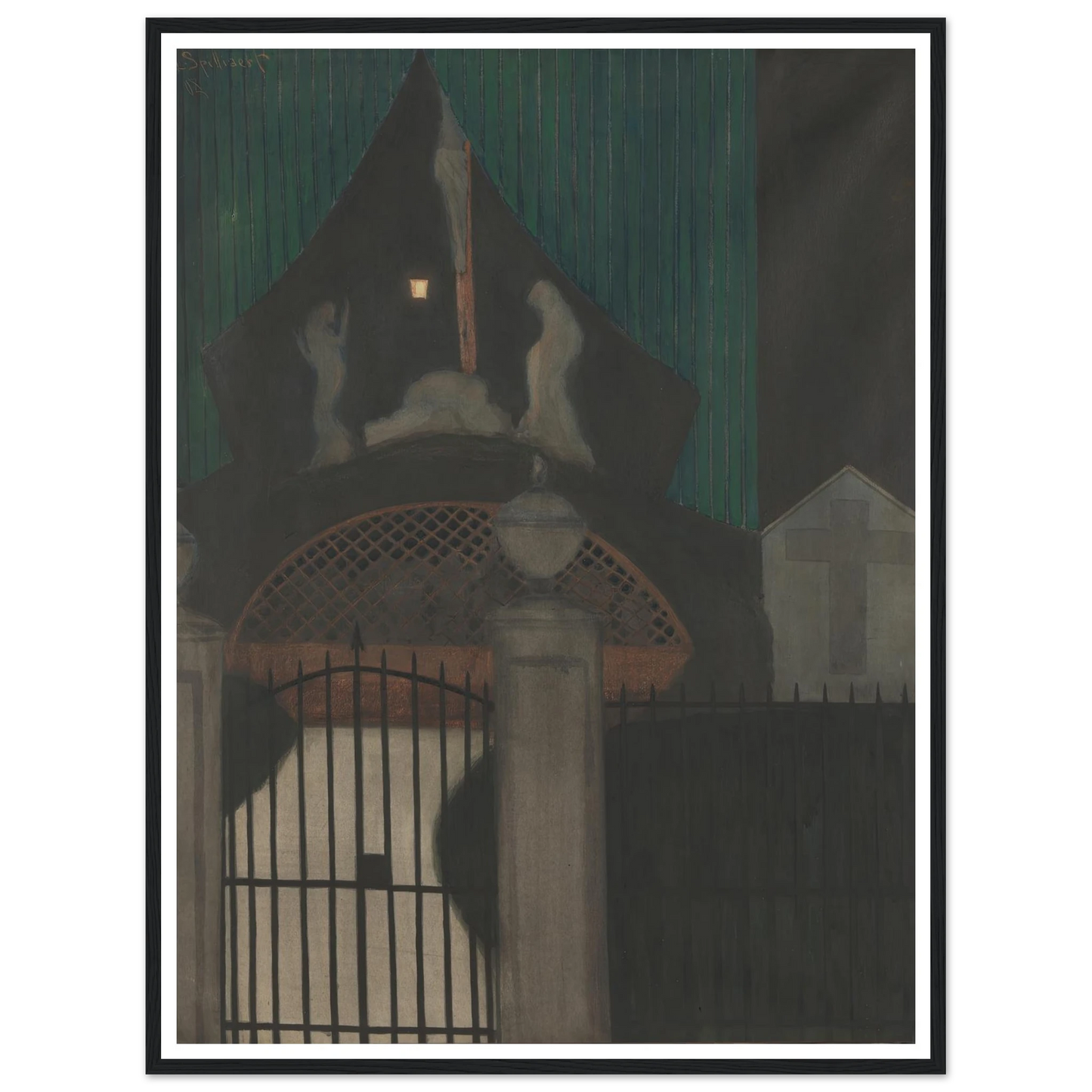 Calvarie en vagevuur te Oostende (1908) Art Print | Leon Spilliaert-Quipham Collections