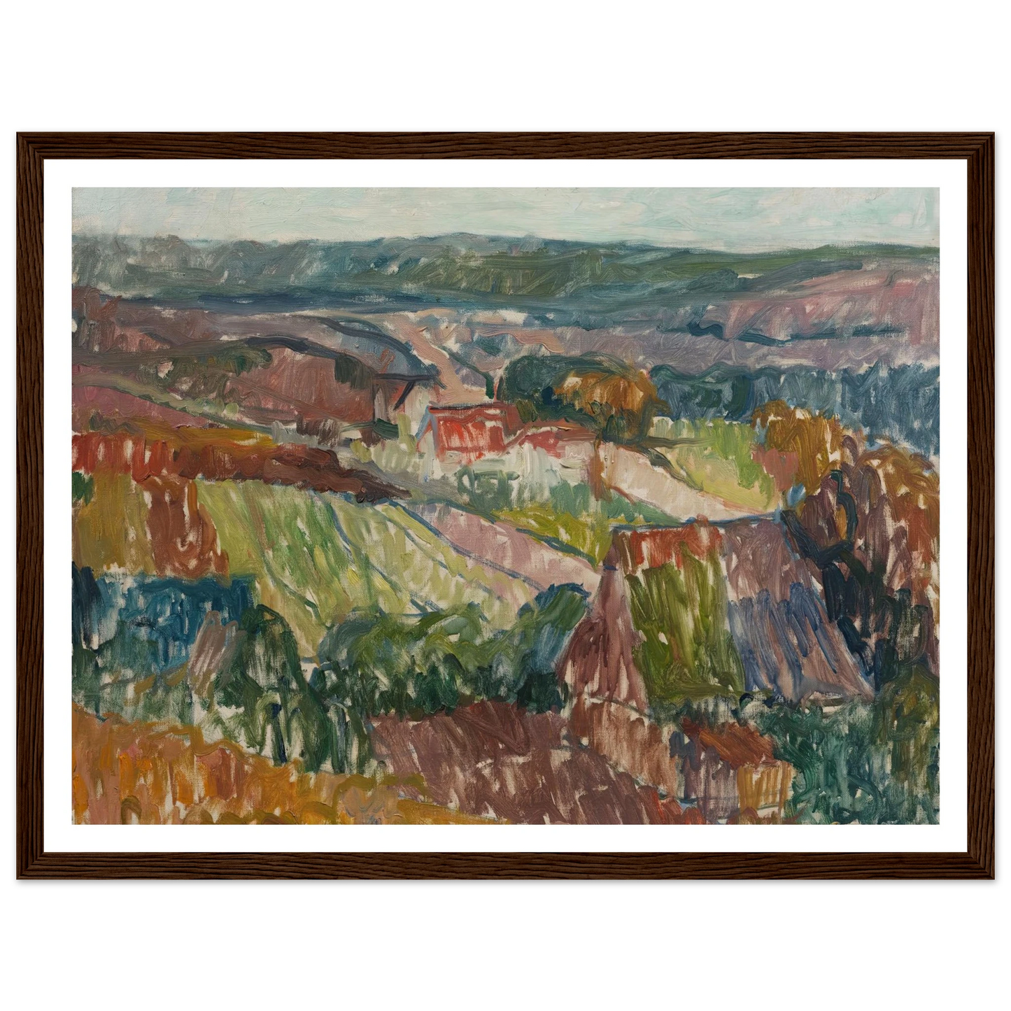Landschaft bei Hetschburg (1907) Art Print | Christian Rohlfs-Quipham Collections