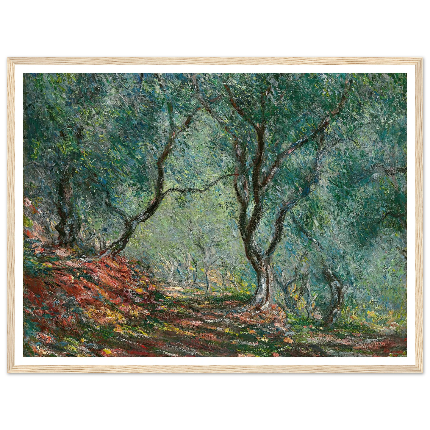 Bois d’oliviers au jardin Moreno (1884) Art Print | Claude Monet-Quipham Collections