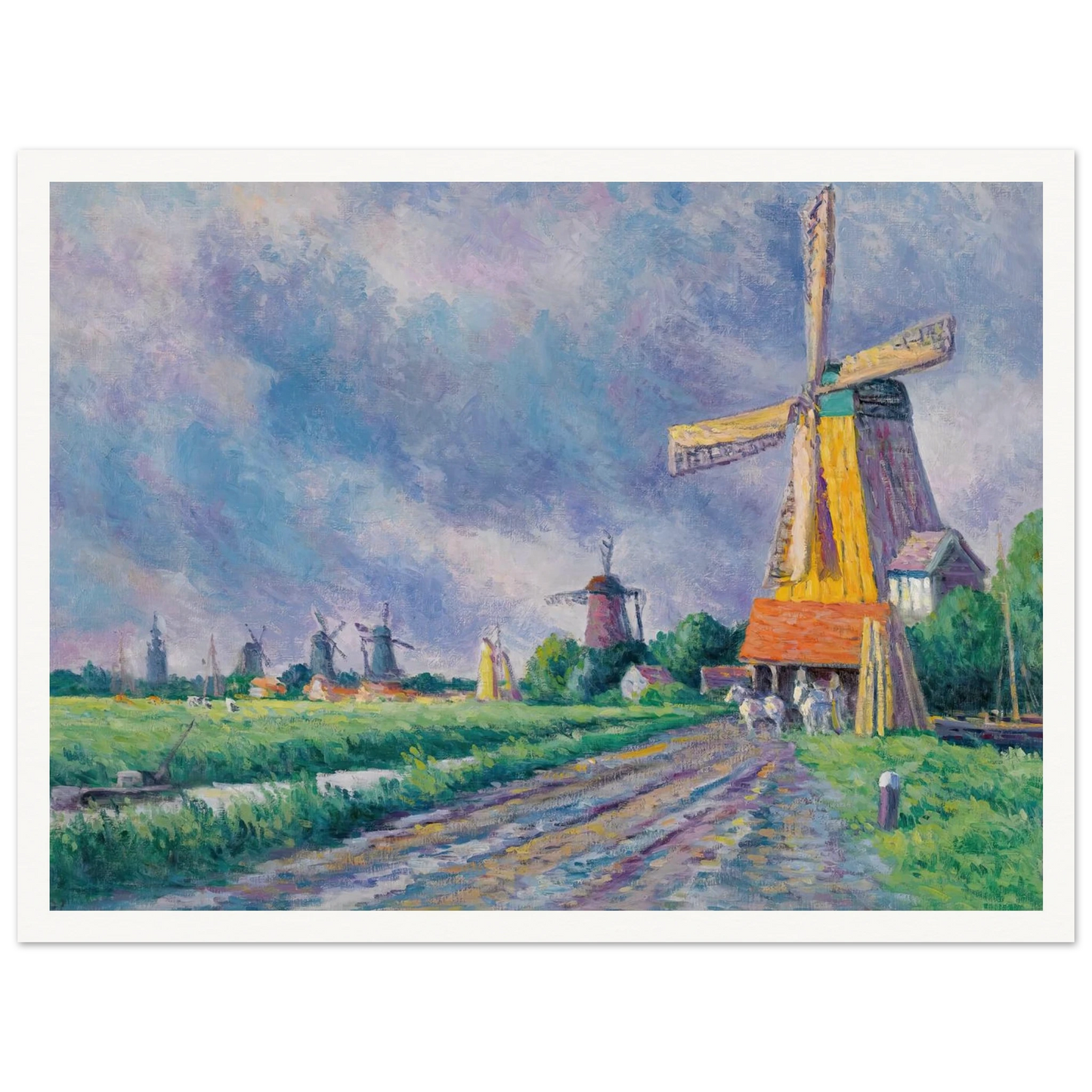 Environs De Rotterdam (1907) Art Print | Maximilien Luce-Quipham Collections