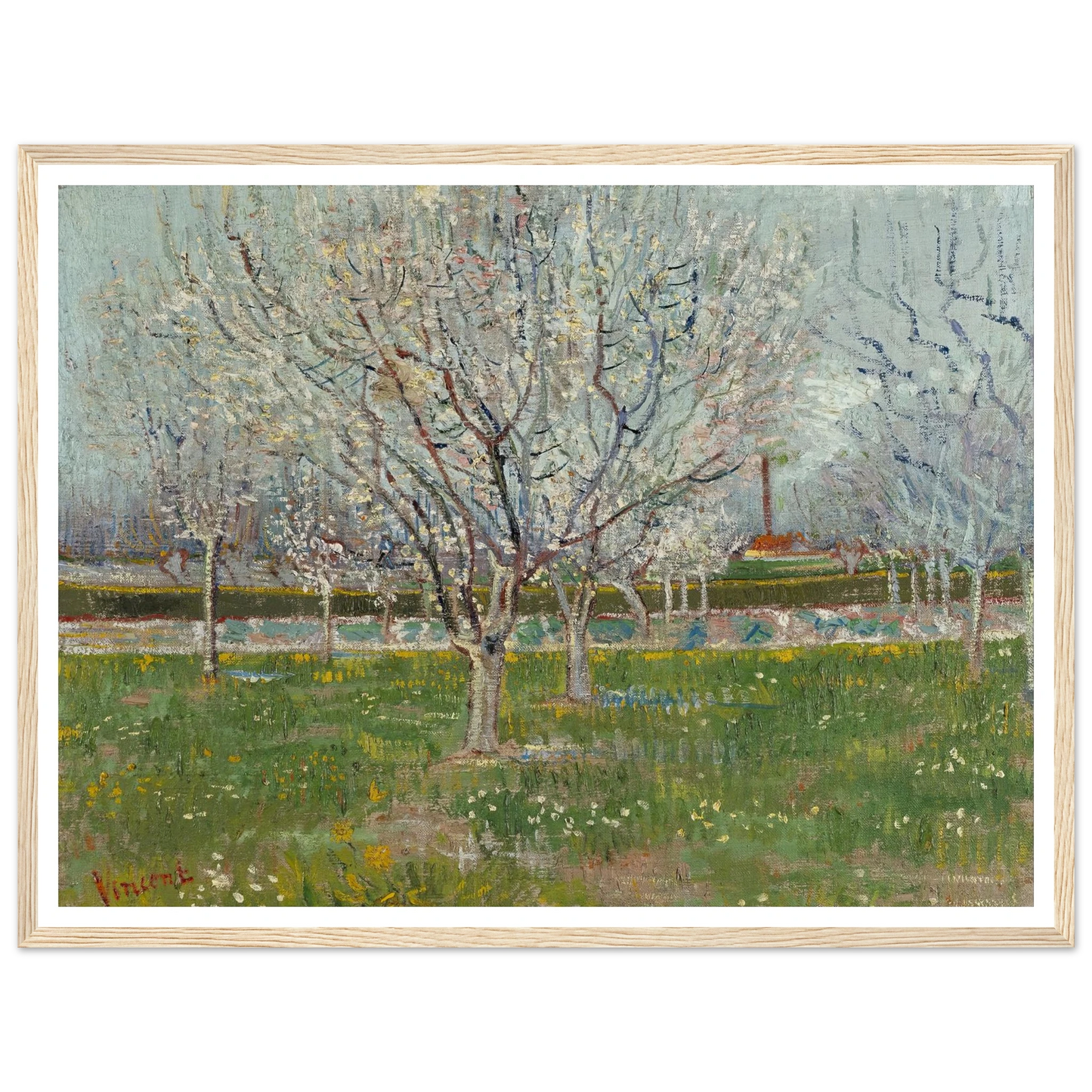 Orchard in Blossom (Plum Trees) Art Print | Vincent van Gogh-Quipham Collections