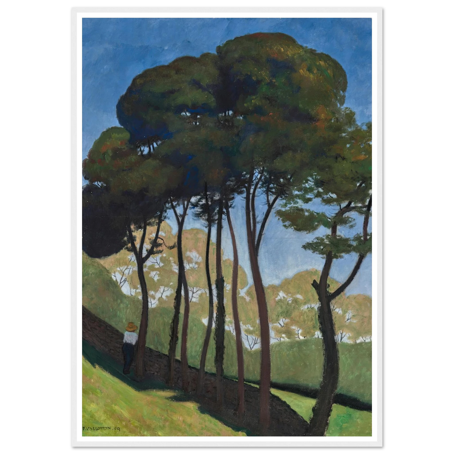 Les Grands Arbres, environs d’Honfleur (1909) Art Print | Felix Vallotton-Quipham Collections