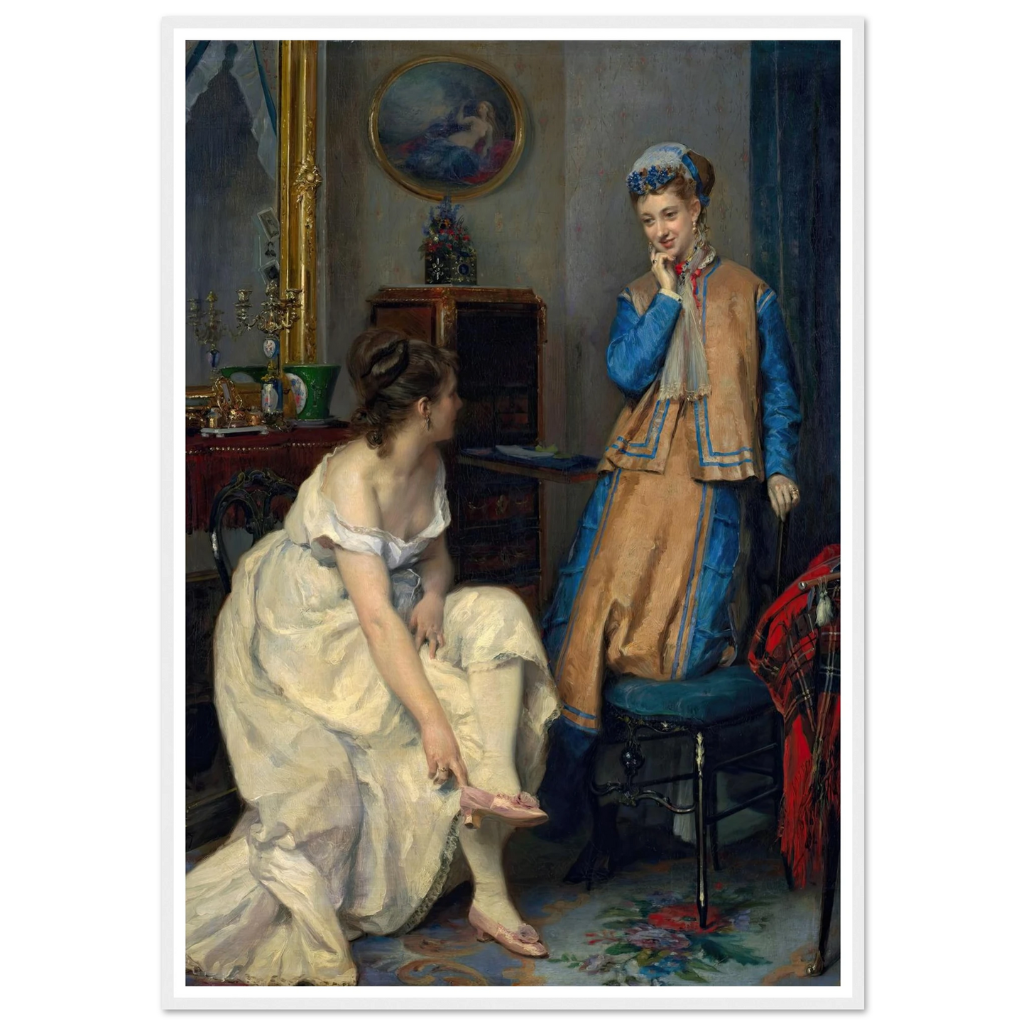 Confidences (c. 1870) Art Print | Raimundo de Madrazo y Garreta-Quipham Collections