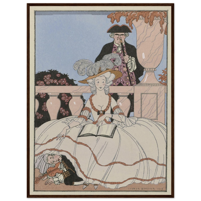 La Leçon bien apprise (1919) Art Print | George Barbier-Quipham Collections
