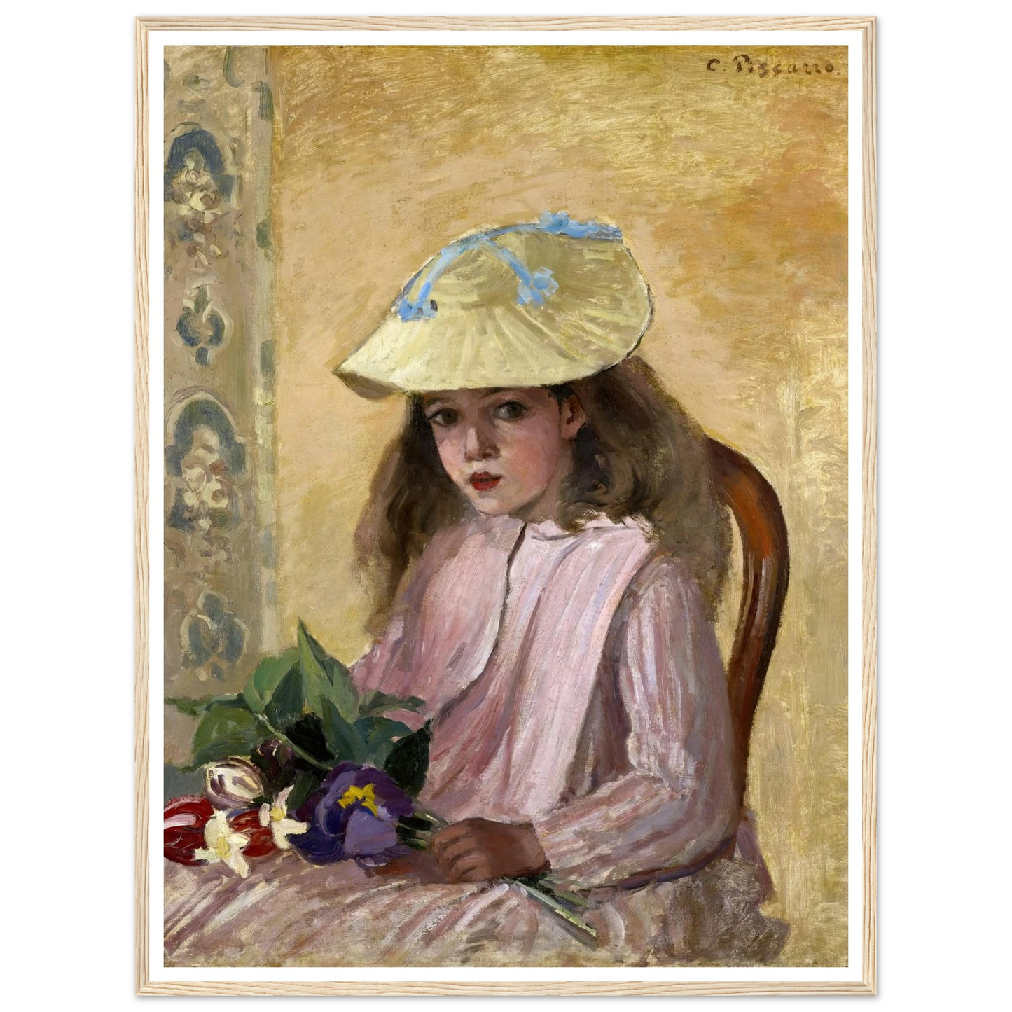 Portrait of the Artist’s Daughter (1872) Art Print | Camille Pissarro-Quipham Collections