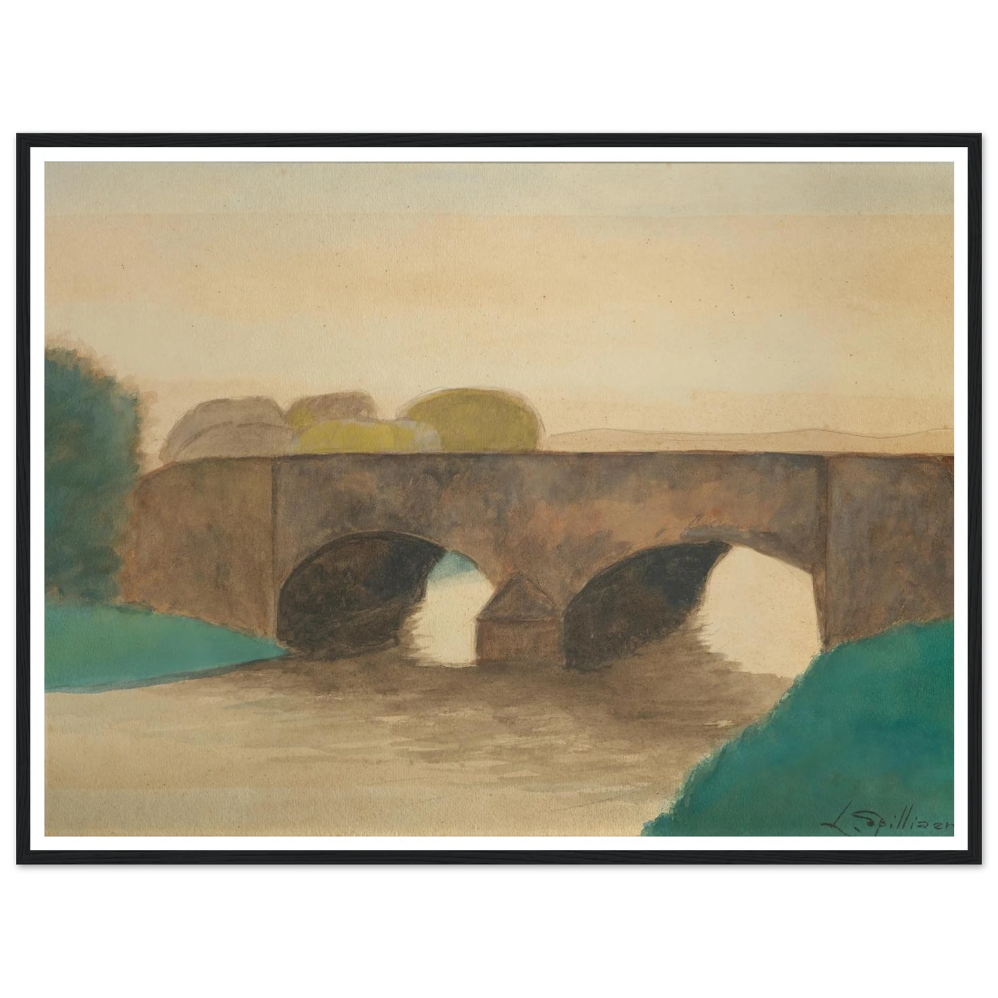Brug (1930) Art Print | Leon Spilliaert-Quipham Collections