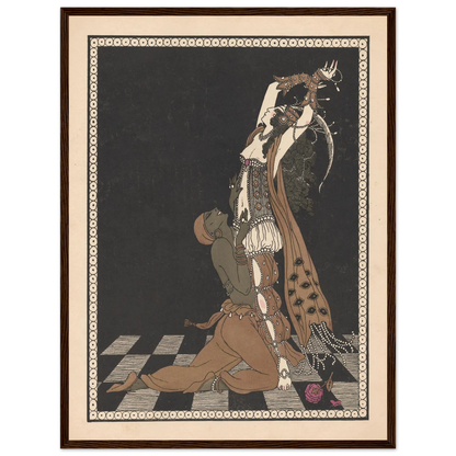 Vaslav Nijinsky and Ida Rubinstein in Schéhérazade (1913) Art Print | George Barbier-Quipham Collections