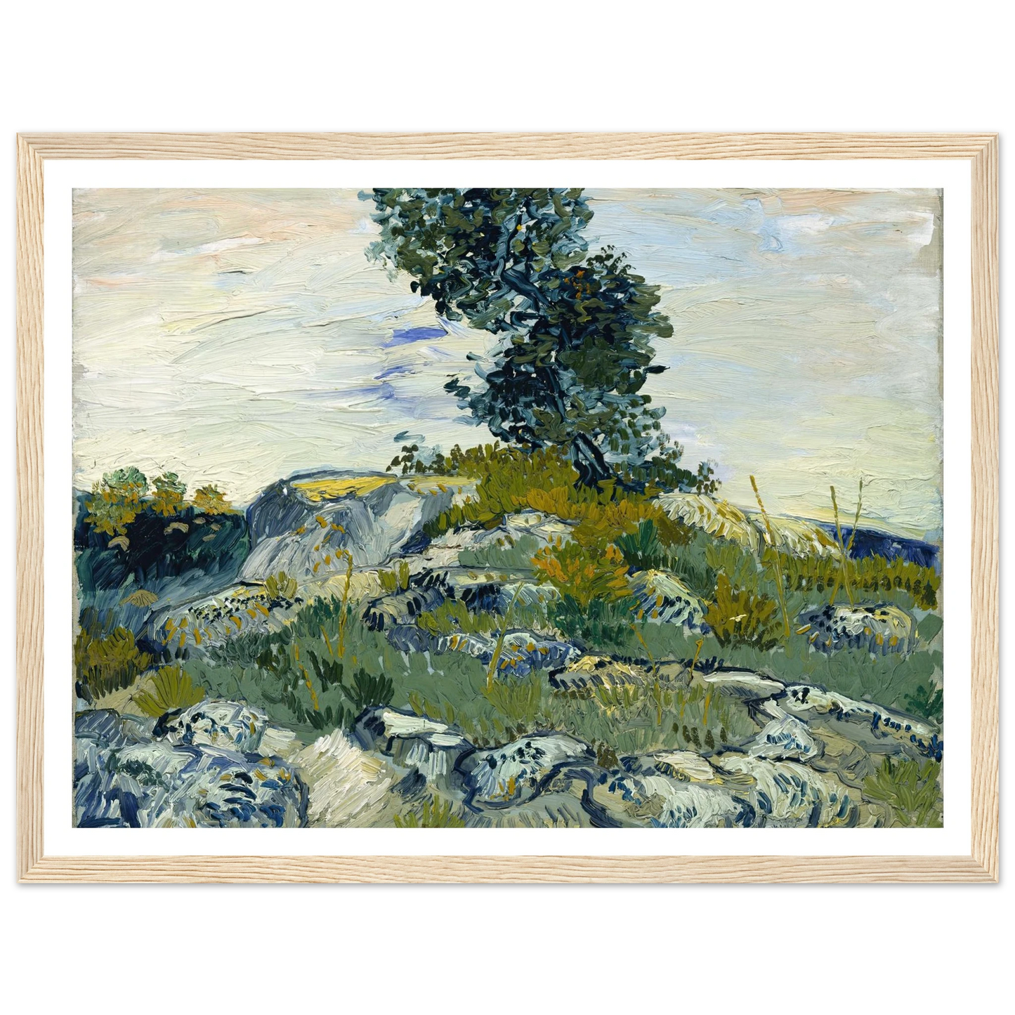 The Rocks Art Print | Vincent van Gogh-Quipham Collections