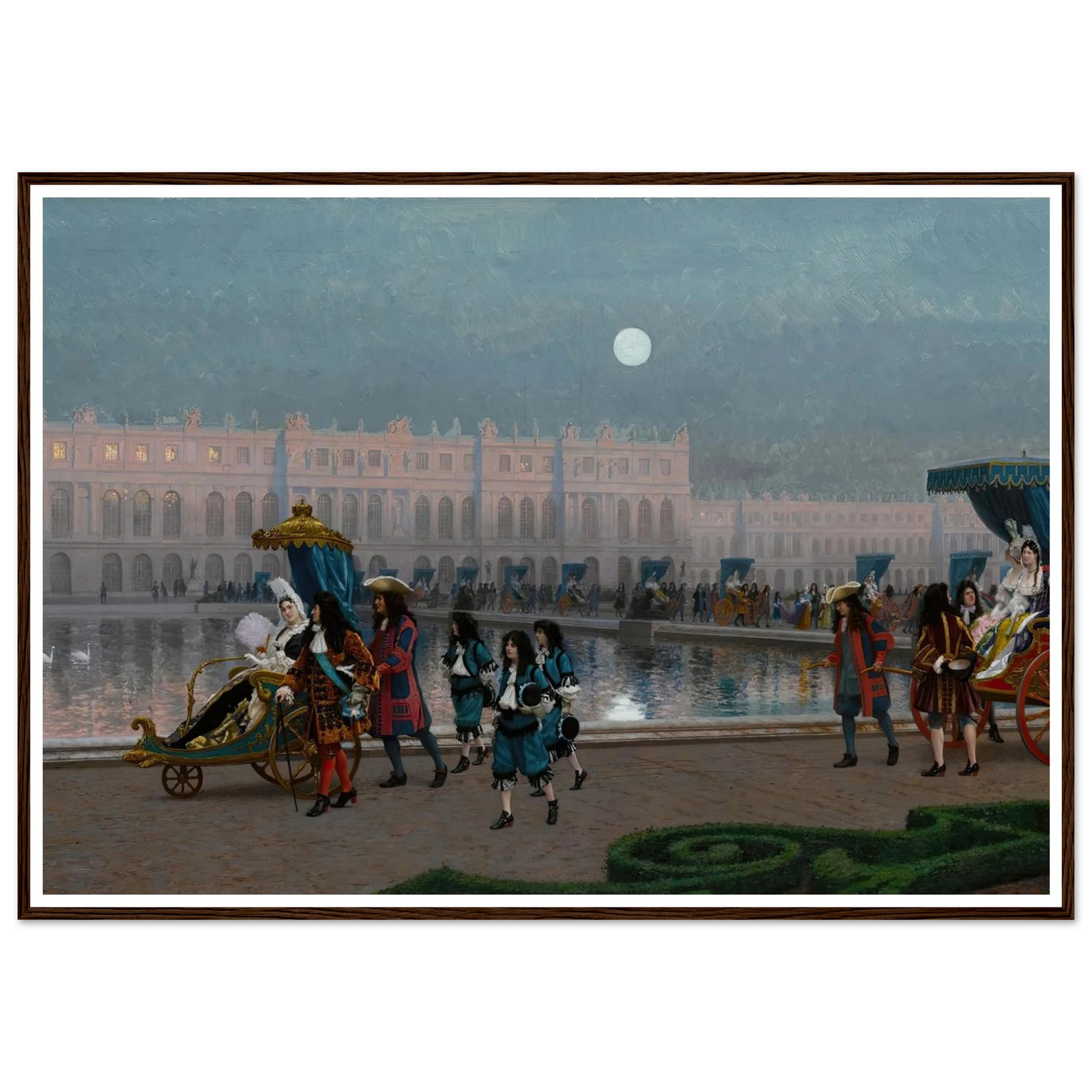 Promenade de la Cour dans les jardins de Versailles Art Print | Jean Leon Gerome-Quipham Collections