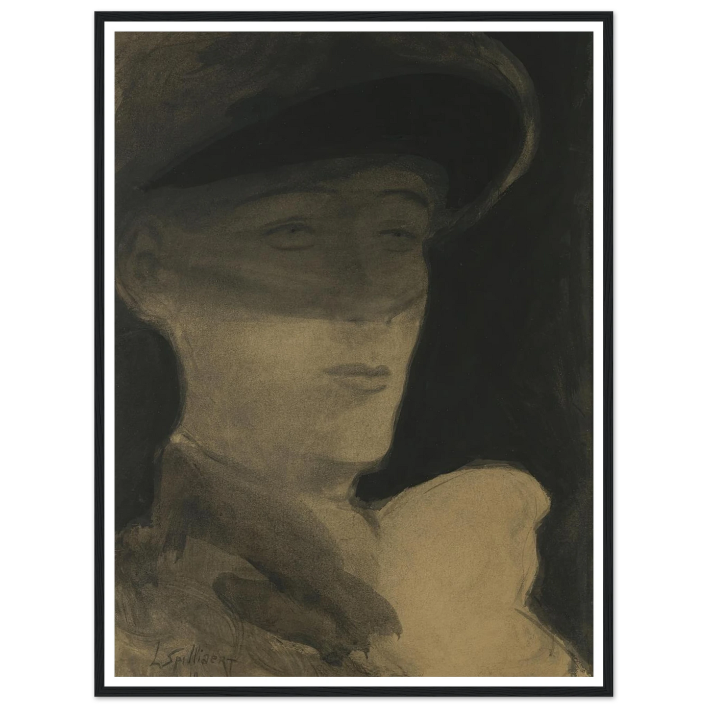 De dame met sluier (1903) Art Print | Leon Spilliaert-Quipham Collections