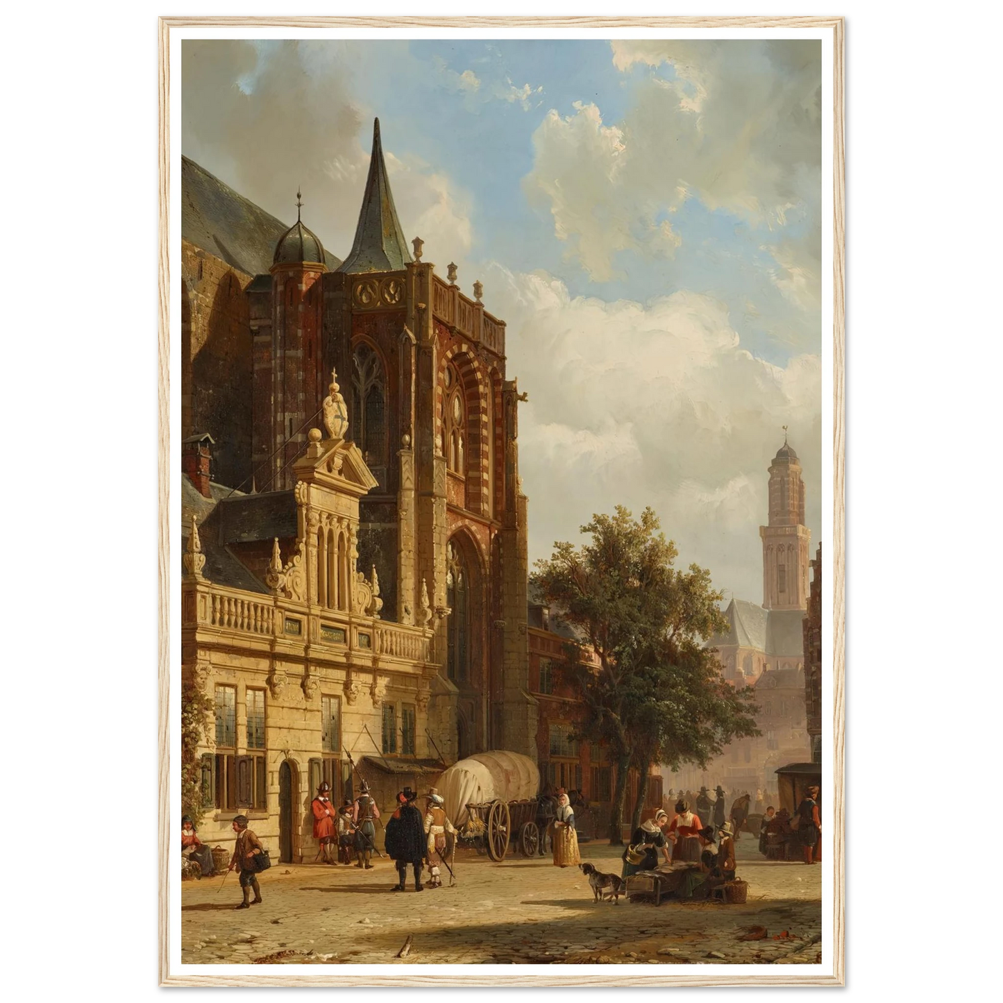 Der Grote Markt in Zwolle (1869) Art Print | Cornelis Springer-Quipham Collections