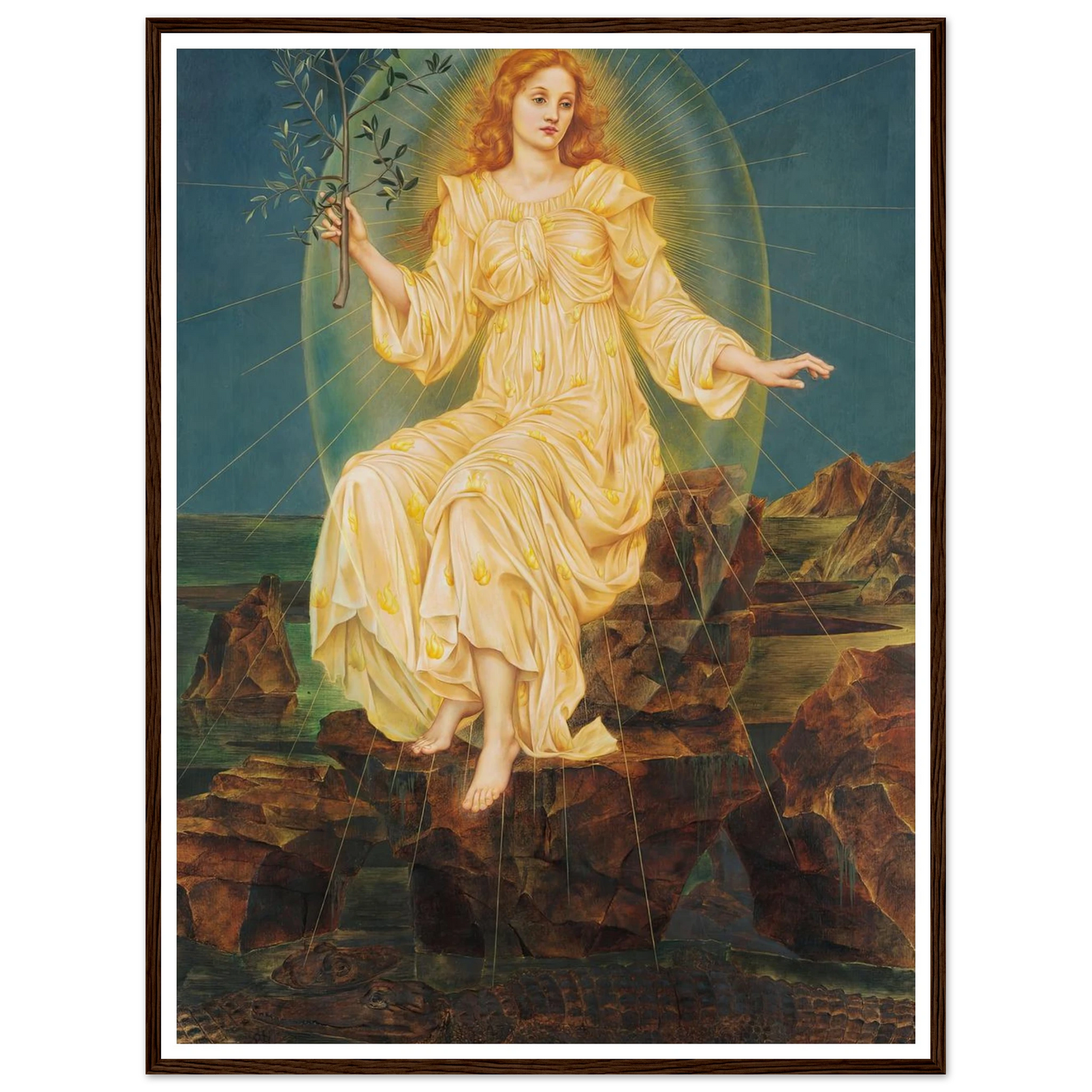 Lux in Tenebris (circa 1895) Art Print | Evelyn de Morgan-Quipham Collections