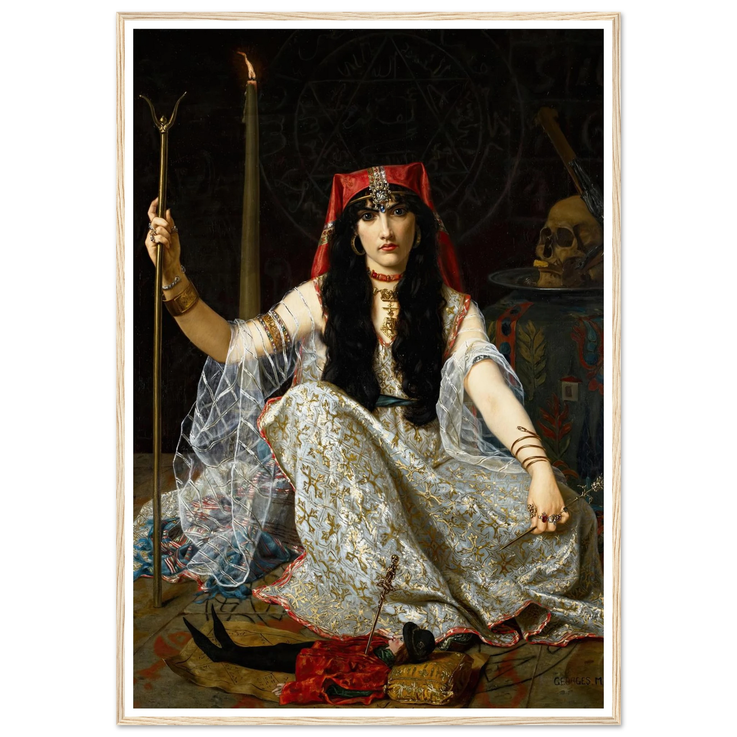 L’Envoûteuse (The Sorceress) (1883) Art Print | Hugues Merle-Quipham Collections