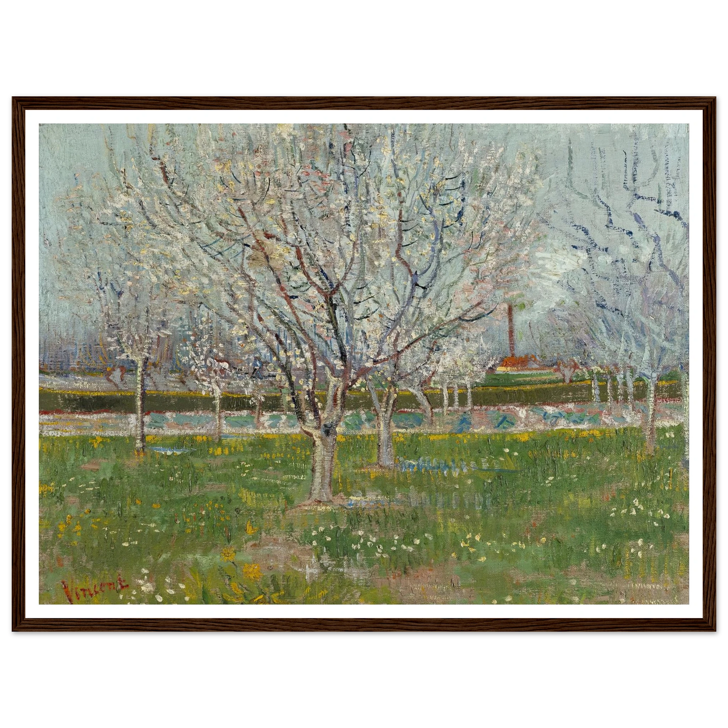 Orchard in Blossom (Plum Trees) Art Print | Vincent van Gogh-Quipham Collections