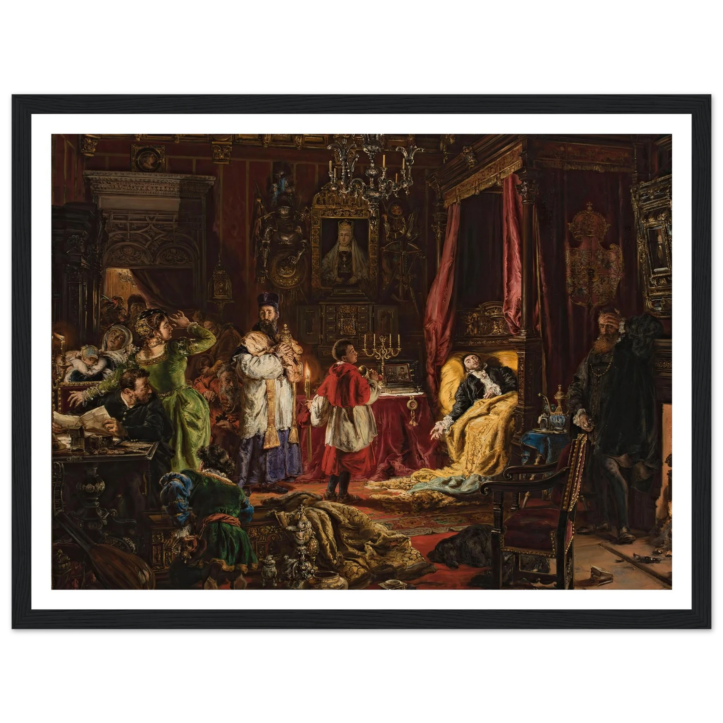 Death of Sigismund Augustus in Knyszyn in 1572 (1886) Art Print | Jan Matejko-Quipham Collections
