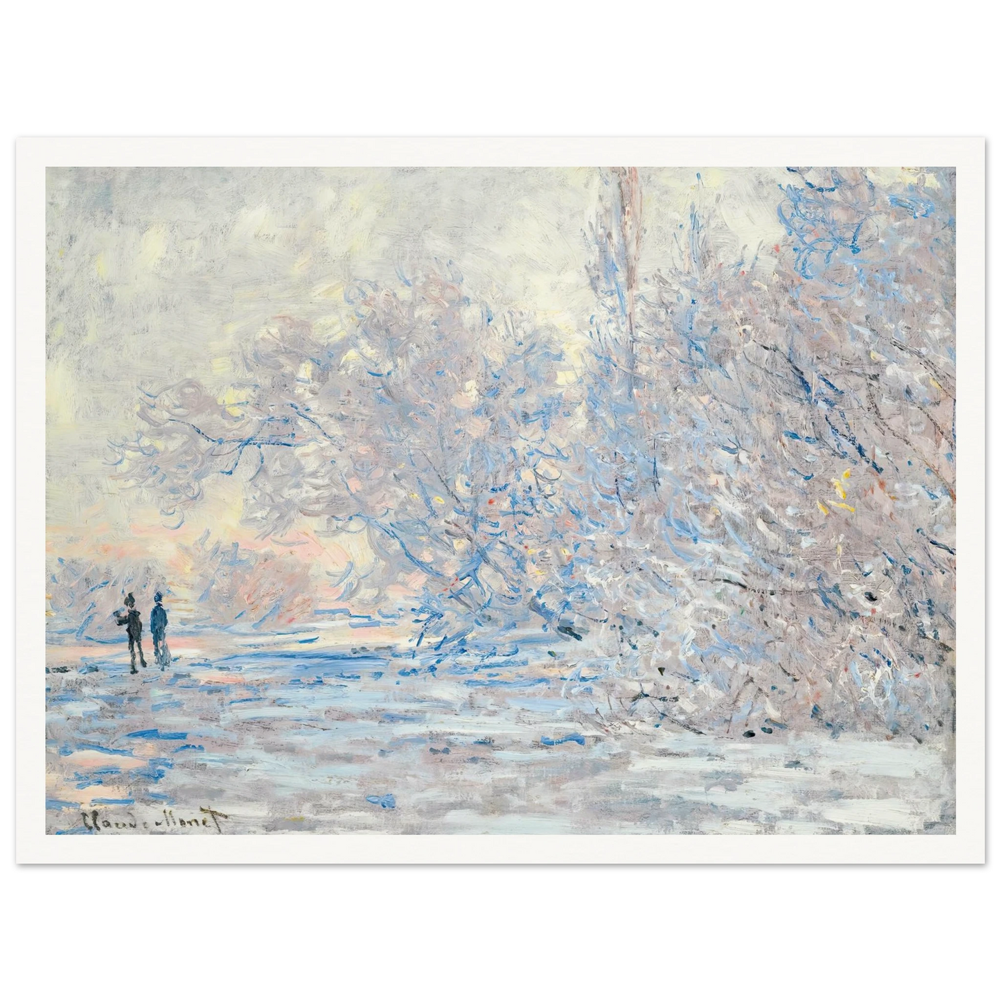 Le Givre À Giverny (1885) Art Print | Claude Monet-Quipham Collections