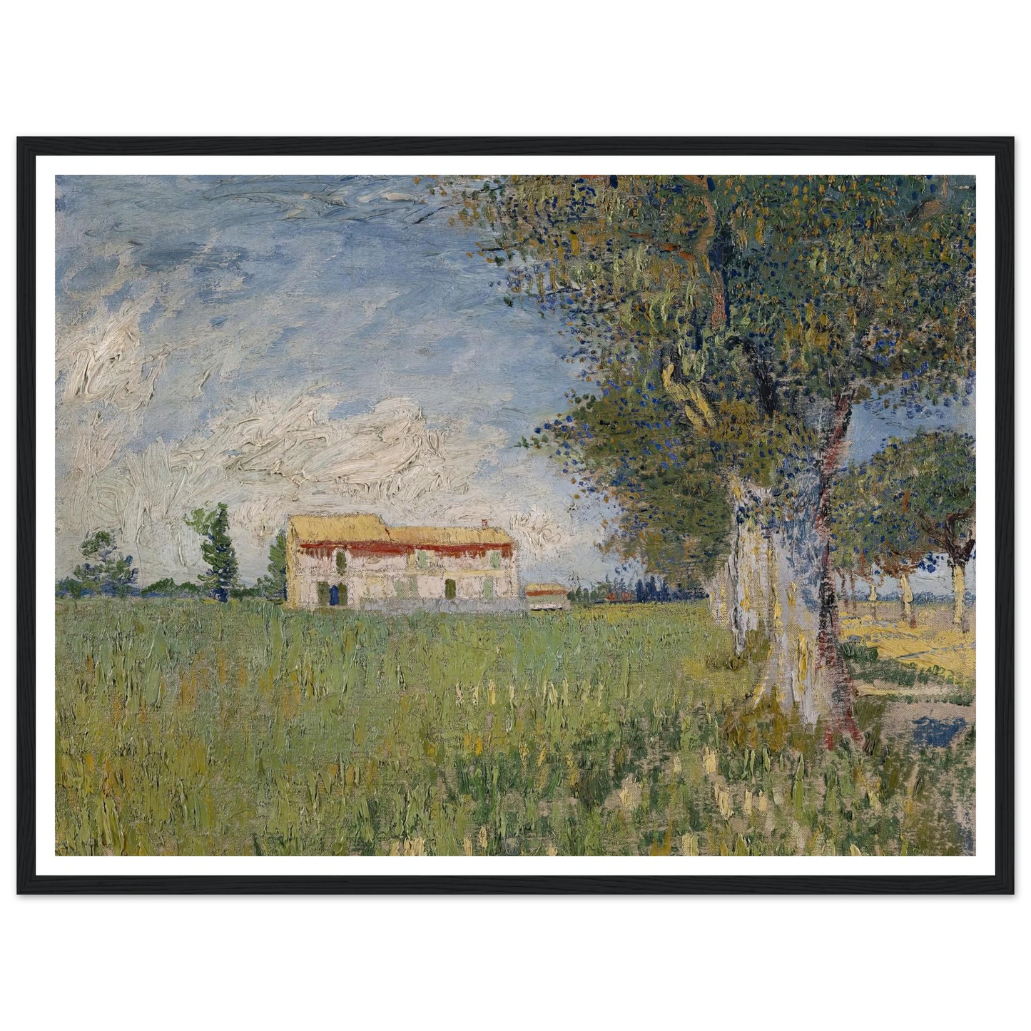Farmhouse in a wheat field (1888) Art Print | Vincent van Gogh-Quipham Collections
