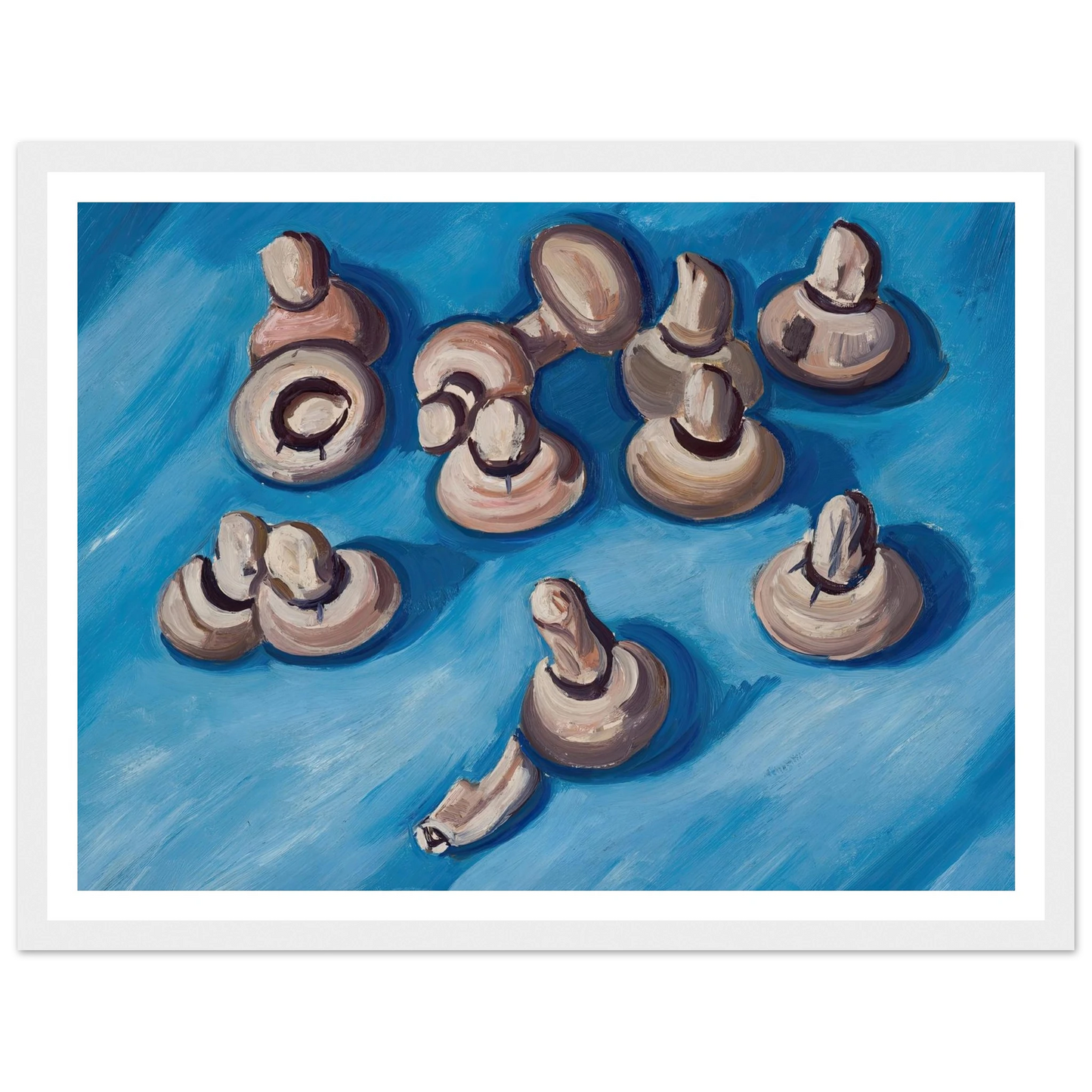 Mushrooms on a Blue Background (1926) Art Print | Marsden Hartley-Quipham Collections