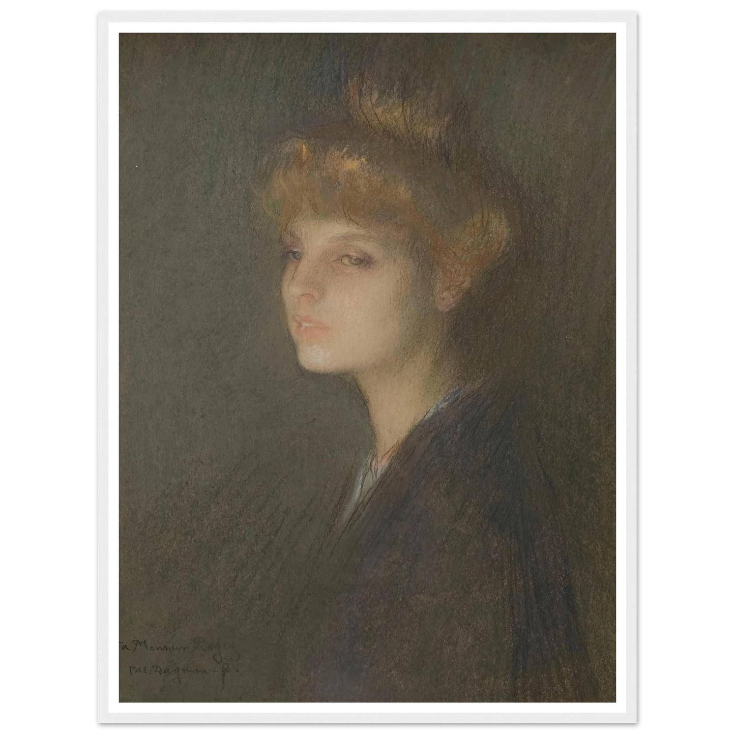 Portrait de femme (1895 - 1905) Art Print | Pascal Adolphe Jean Dagnan Bouveret-Quipham Collections