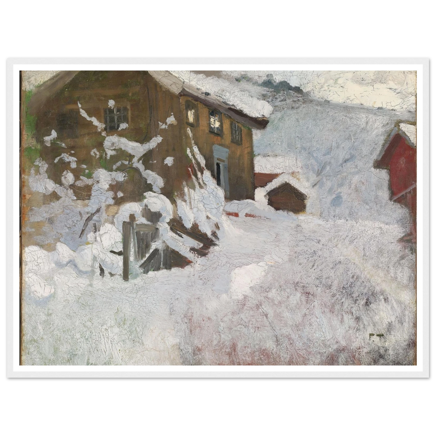 Norwegian Winter (1896) Art Print | Frits Thaulow-Quipham Collections