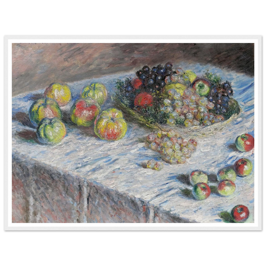 Apples and Grapes (1880) Art Print | Claude Monet-Quipham Collections