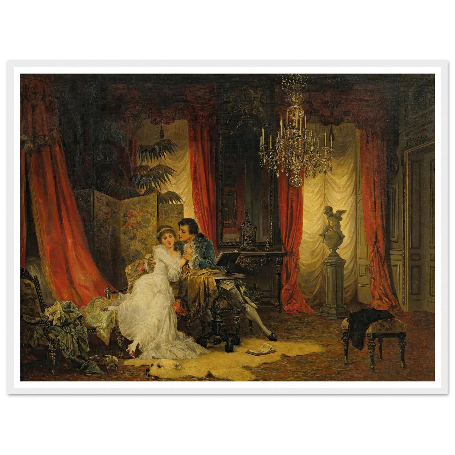 Innamorati (1885) Art Print | Carl Schweninger Jr-Quipham Collections