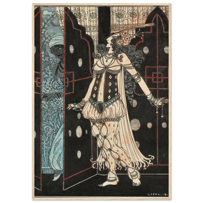 Ida Rubinstein and Vaslav Nijinsky in Scheherazade (1910) Art Print | George Barbier-Quipham Collections