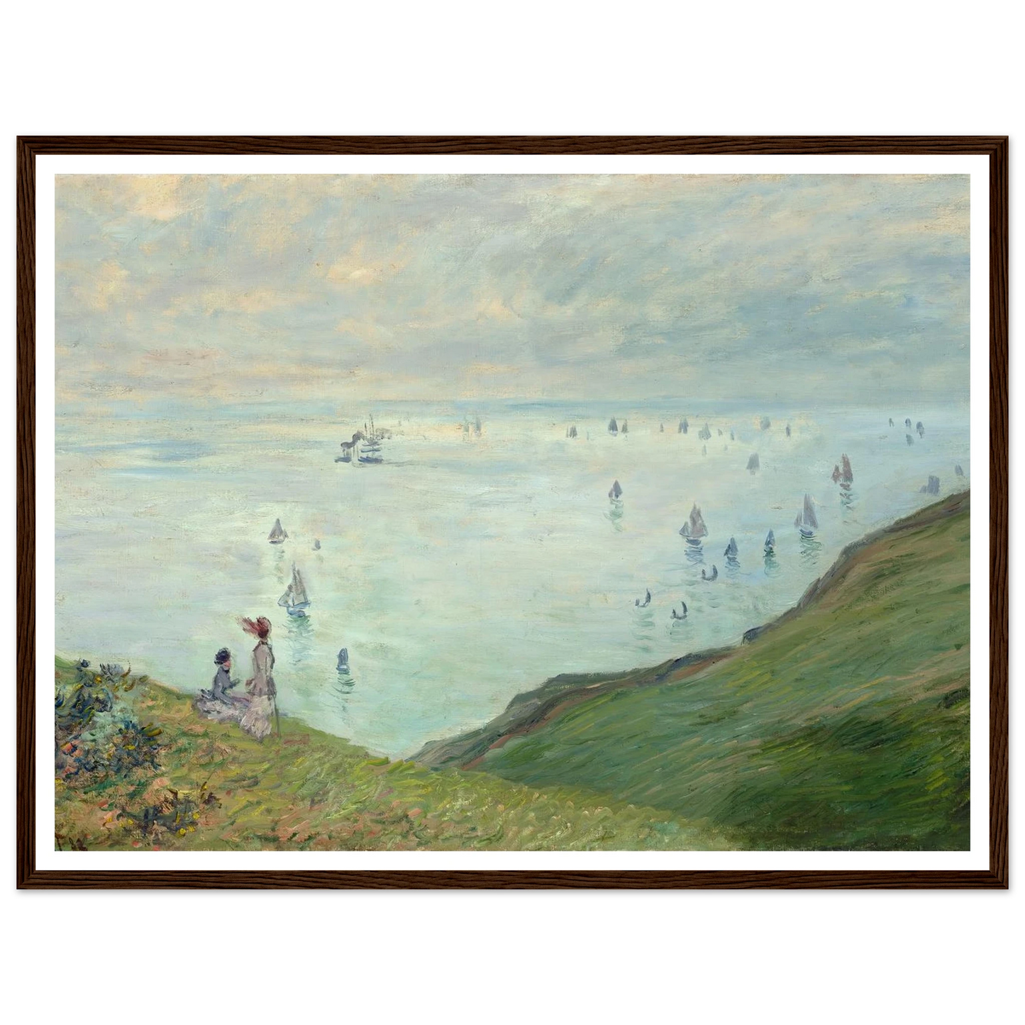 Cliffs at Pourville (1882) Art Print | Claude Monet-Quipham Collections