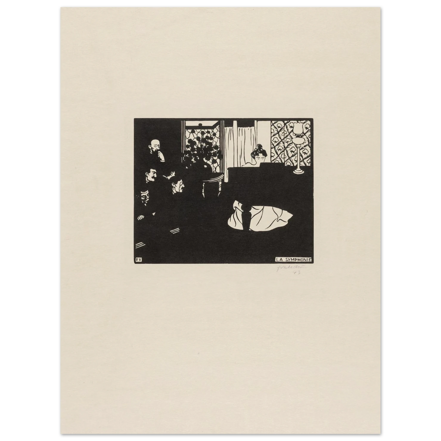 The Symphony (1897) Art Print | Felix Vallotton-Quipham Collections