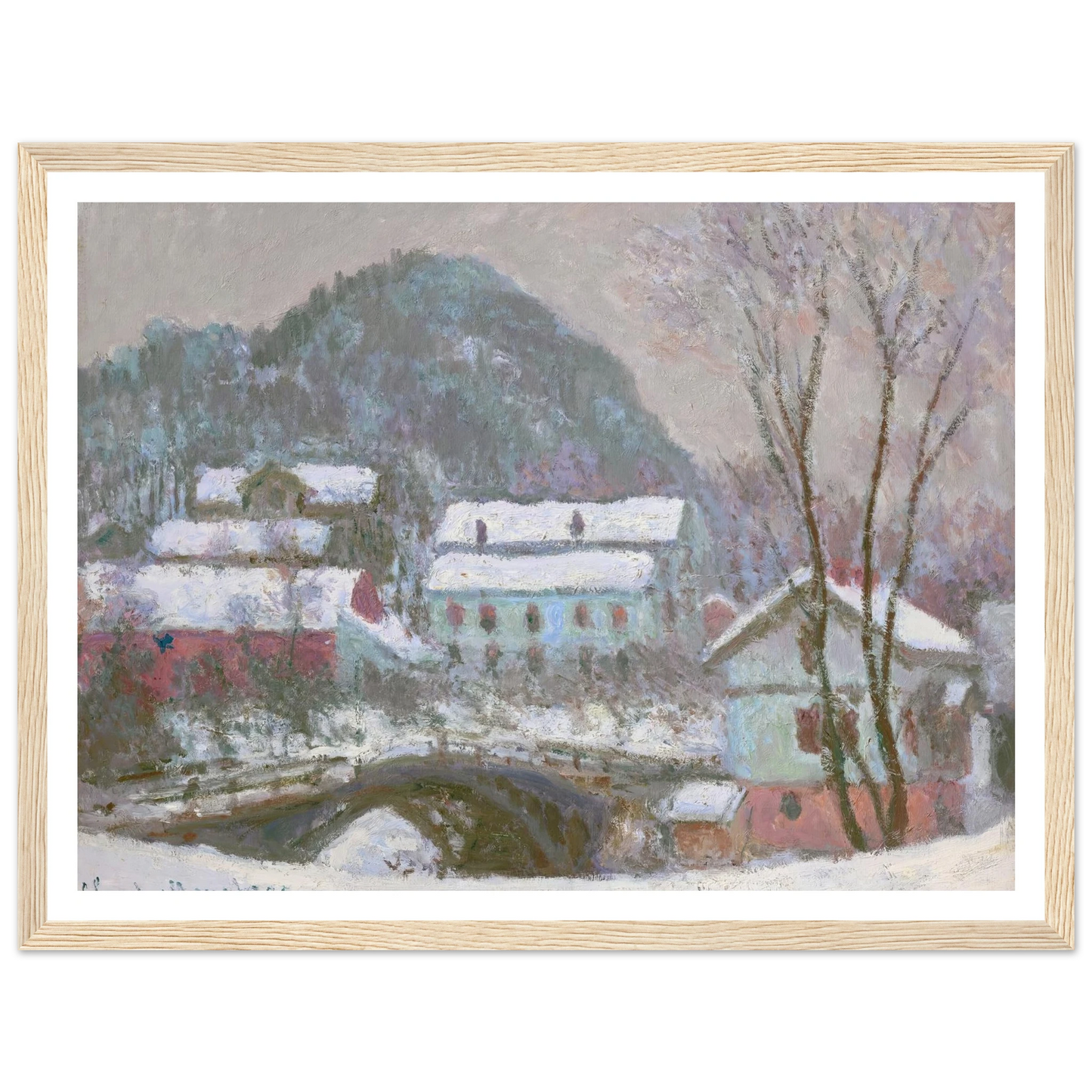 Sandviken, Norvège, effet de neige (1895) Art Print | Claude Monet-Quipham Collections