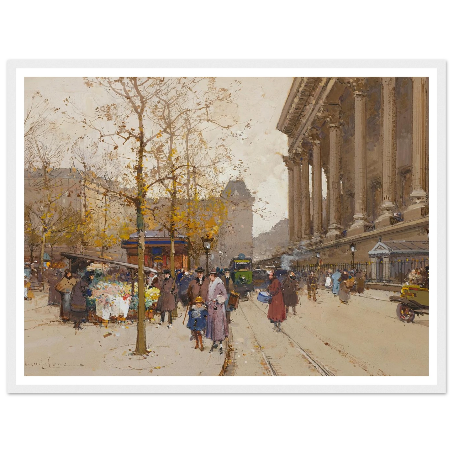 La Madeleine Art Print | Eugene Galien Laloue-Quipham Collections